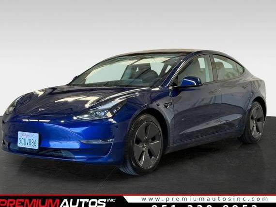 TESLA MODEL 3 2022 5YJ3E1EBXNF344085 image